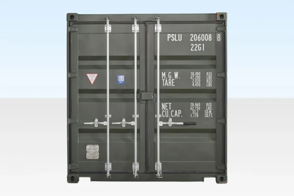 20Ft Shipping Container (One Trip) – Dark Green - Image 6