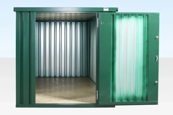 4m x 2.1m Powder Coated Flat Packed Store - Image 3